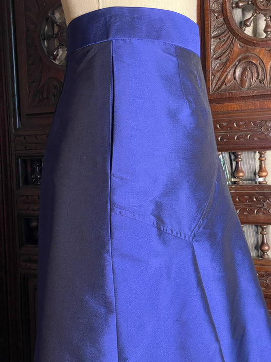 Christobal skirt in royal blue satin