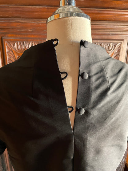 Martina shirt in black satin