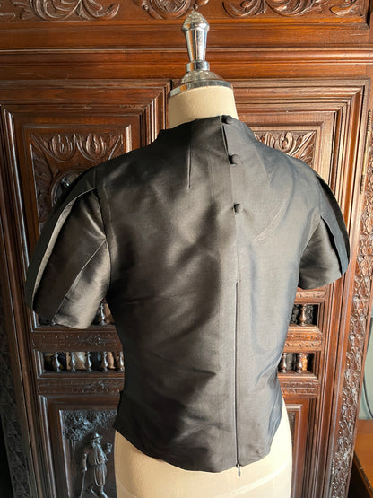 Martina shirt in black satin