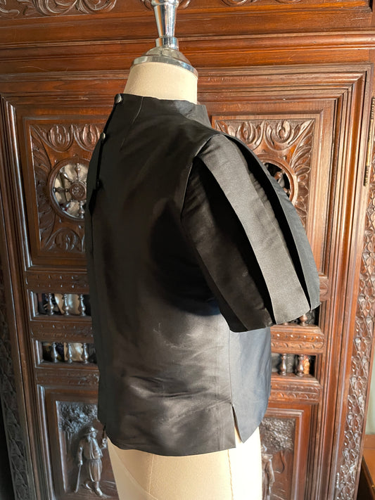 Martina shirt in black satin