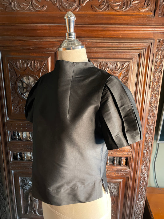 Martina shirt in black satin