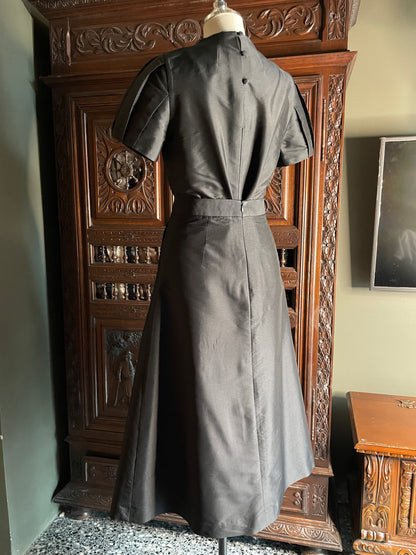 Christobal skirt in black satin