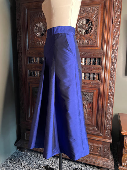 Christobal skirt in royal blue satin