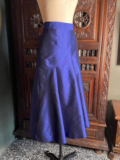 Christobal skirt in royal blue satin