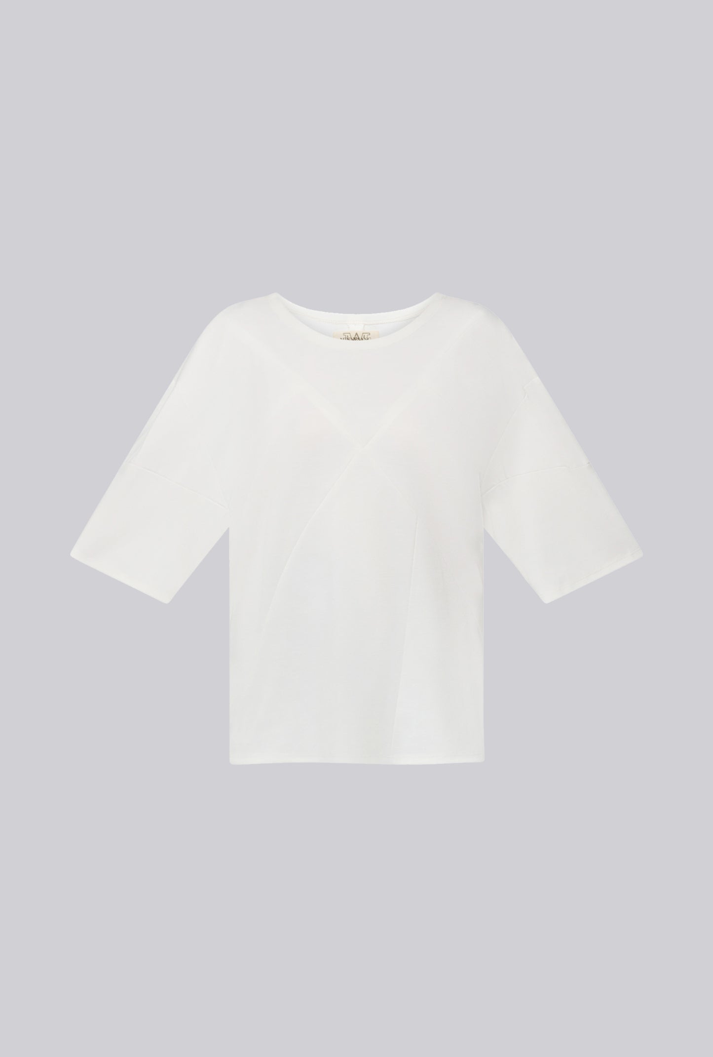 Intarsia T-Shirt In Cotton