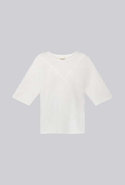 Intarsia T-Shirt In Cotton