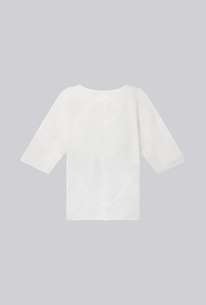 Intarsia T-Shirt In Cotton