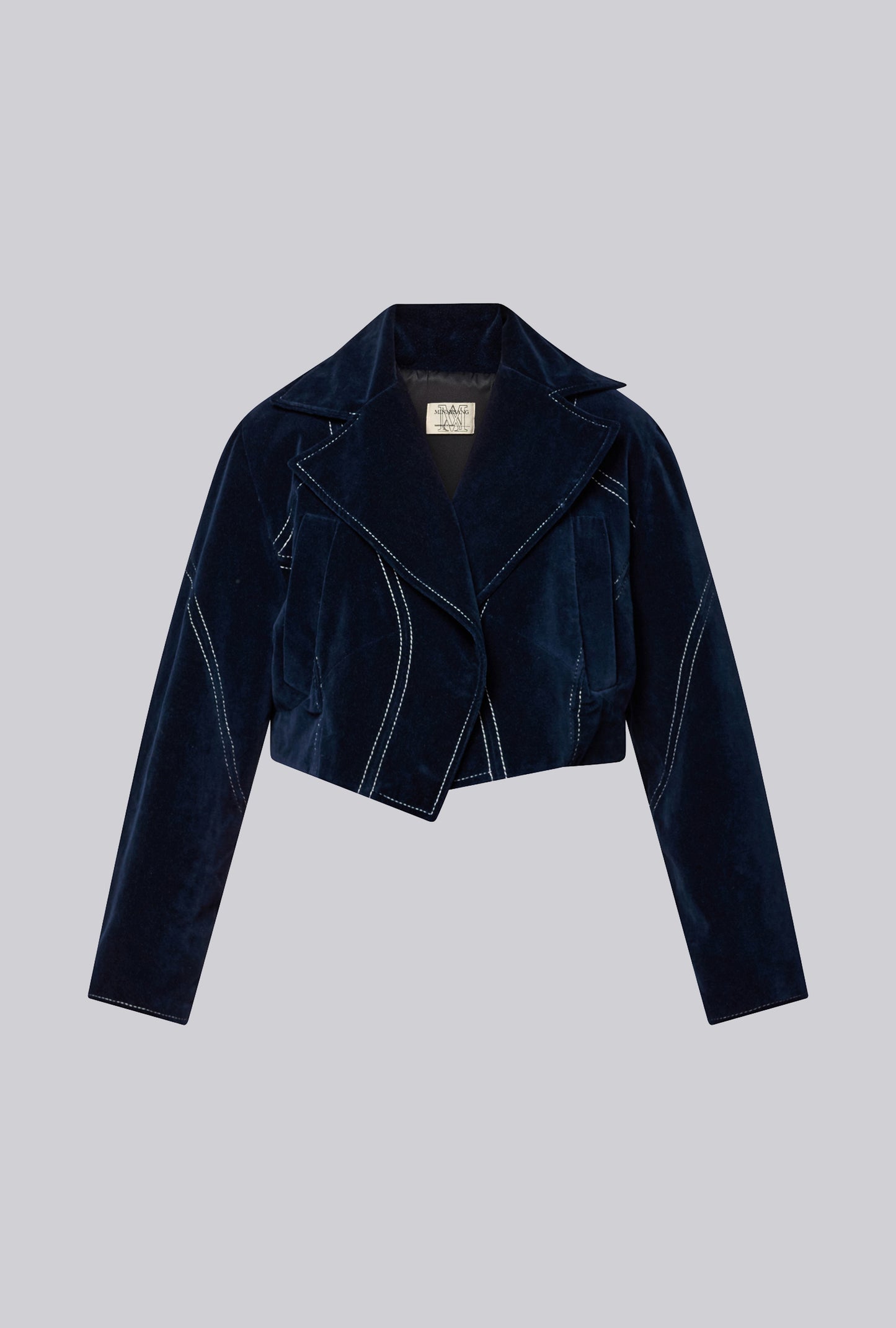 Virginie Jacket In Midnight Blue Velvet